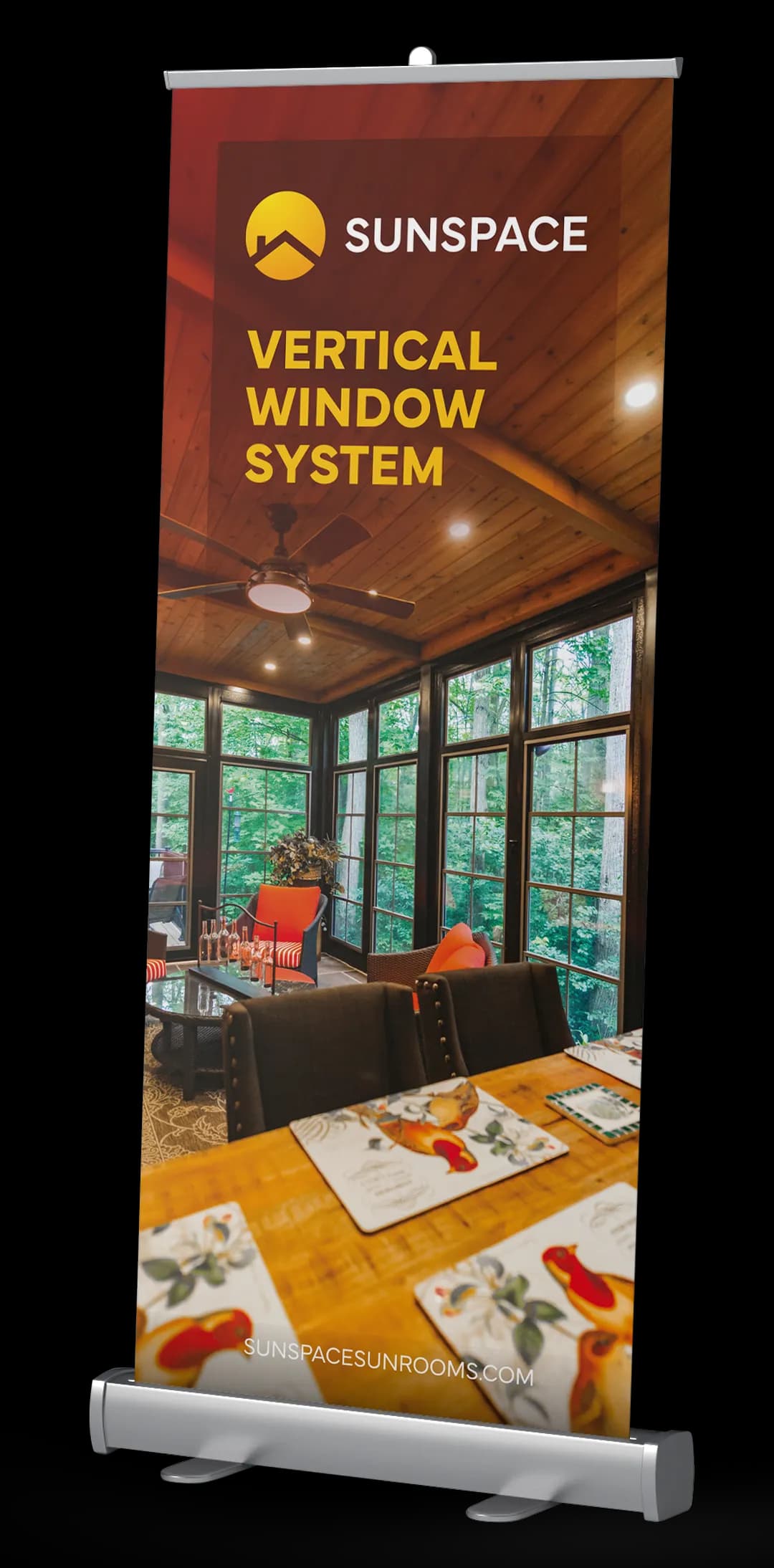 Pop-Up Banner Vertical Window System