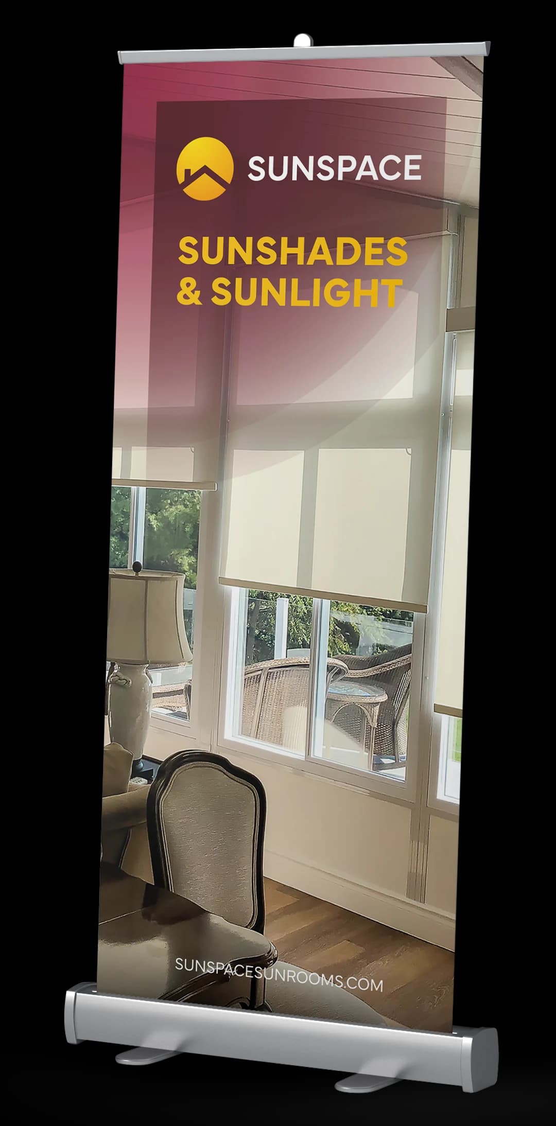 Pop-Up Banner Sunshades & Sunlight